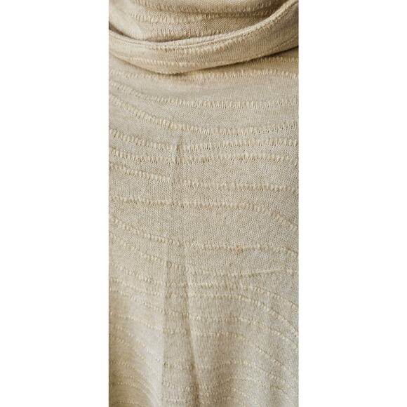 Multiples 3/4 Sleeve Cowl Collar Side Drawstring‎ Tunic Top Women Size S Cream - Picture 5 of 8